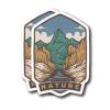 Inspired by Nature - Nature Lover Hiker Hiking Camping Mountains Outdoorsman - Premium Quality Laminated Vinyl Stickers 2-Pack | 5-Inch on Widest Side | Made in USA - FHJ130 view 1