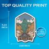Inspired by Nature - Nature Lover Hiker Hiking Camping Mountains Outdoorsman - Premium Quality Laminated Vinyl Stickers 2-Pack | 5-Inch on Widest Side | Made in USA - FHJ130 view 2