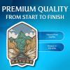 Inspired by Nature - Nature Lover Hiker Hiking Camping Mountains Outdoorsman - Premium Quality Laminated Vinyl Stickers 2-Pack | 5-Inch on Widest Side | Made in USA - FHJ130 view 3