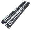 JINGCHENGMEI 2 Pack of 1U Patch Panel 24-Port Blank Keystone, 1U 19" Rackmount Housing for Keystone Jacks (2) view 1