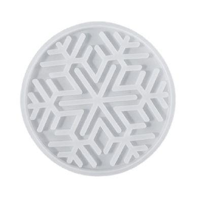 QMIQMI Silicone Casting Molds DIY Crystal Drop Glue Mold Round Flower Table Combination Coaster Storage Gasket Silicone Mold 2Pcs A
