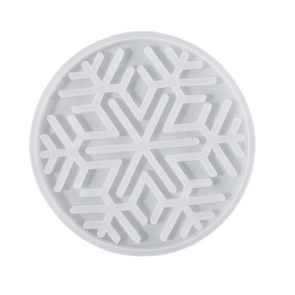 QMIQMI Silicone Casting Molds DIY Crystal Drop Glue Mold Round Flower Table Combination Coaster Storage Gasket Silicone Mold 2Pcs A