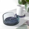 QMIQMI Silicone Casting Molds DIY Crystal Drop Glue Mold Round Flower Table Combination Coaster Storage Gasket Silicone Mold 2Pcs A view 4