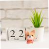 VILLCASE 1 Set Felt Fun Mold Kit DIY Crafts DIY Kits Felt Doll Outfit Sets Suit Needle Material Handmade Material Wool Corgi Wool Dog Doll view 3