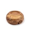 SAMHITA Acacia Wood Yarn Bowl Holder |Handmade Crocheting Accessories and Supplies Organizer (7" x 7" x 4") view 3