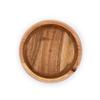 SAMHITA Acacia Wood Yarn Bowl Holder |Handmade Crocheting Accessories and Supplies Organizer (7" x 7" x 4") view 4
