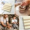 20 Pieces Big Size Pre Cut Chamois for Smoothing Pot, Chamois Pottery Tools, Chamois Cloth Pottery Trimming mud Tools, Soft Chamois Cloth, Ceramics Trimming Tools6.89 x 5.7Inch view 2