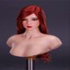Fremego 1/6 Scale Female Wine Red Curls Hair Head Sculpt for 12inch Figure view 3
