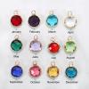 MECCANIXITY Crystal Birthstone Charm 9mm Dia, February Pendants Drop Bead Purple, for Jewelry Making, Earrings, Necklaces, Bracelets, Pack of 10 view 4