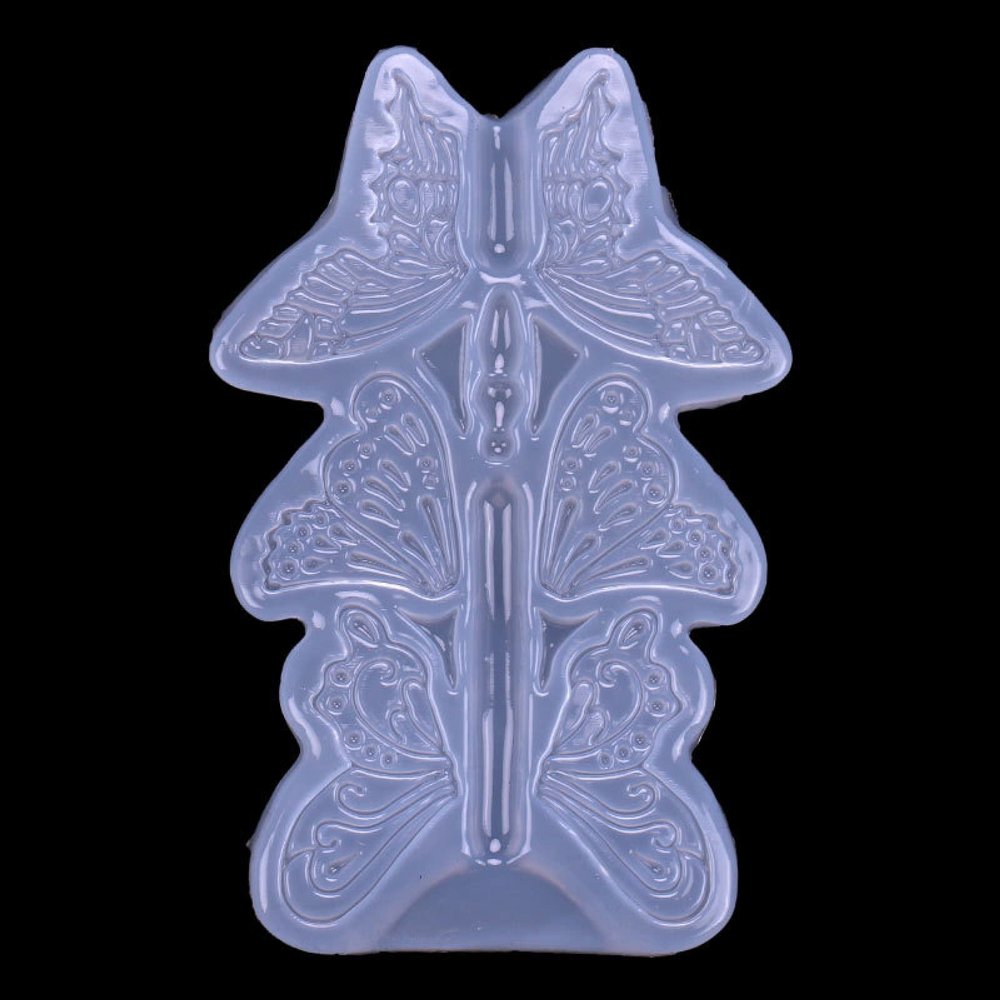 QMIQMI DIY Epoxy Moulds Mirror Epoxy Mould Set Decoration Bird Butterfly Animal Elephant Sheep Lion Pottery Clay Silicone Mould Butterfly