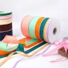 Burgundy 3/8" X 50 Yards Solid Color Double Faced Grosgrain Ribbon for Gifts Wrapping, Wedding, Party, Crafts view 2