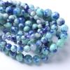 60pcs 6mm Natural Blue Green Persian Jade Stone Beads for Jewelry Making Round Loose Spacer Beads DIY Bracelets Necklaces 15" (6mm, Blue Green Jade) view 1