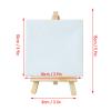 Tyenaza Mini Easel Stand, 10Pcs Adjustable Slope Mini Wood Display Easel with Frame for Oil Painting DIY view 2