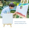 Tyenaza Mini Easel Stand, 10Pcs Adjustable Slope Mini Wood Display Easel with Frame for Oil Painting DIY view 3