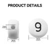 1000pcs White Acrylic Number Beads 7x4mm Mixed Number Beads Acrylic Plastic Round Shape Loose Beads for DIY Phone Case Glasses Decoration Bracelets Necklaces Key Chains view 2