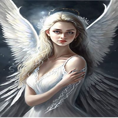 DIY Diamond Painting Kits Imperfect Angel - Unique Art Full Circle Gemstone Crystal Diamond Art Crafts for Adults, Best Choice for Wall Decor & Bedroom Decor As Gifts (16 X 24 Inch)