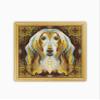 Mandala Afghan Hound CS2098-1 - Counted Cross Stitch KIT#2. Set of Threads, Needles, AIDA Fabric, Needle Threader, Embroidery Clippers and Printed Color Pattern Inside. view 1