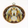 Mandala Afghan Hound CS2098-1 - Counted Cross Stitch KIT#2. Set of Threads, Needles, AIDA Fabric, Needle Threader, Embroidery Clippers and Printed Color Pattern Inside. view 2