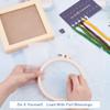 WADORN DIY Embroidery Kits, DIY Transparent Floral Plant Pattern Cross Stitch Kit Chinese Needlepoint Embrodery Making Set with Instruction Handicraft Embroidery Decoration Hanging Picture view 3