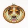Mandala Parson Russell Terrier CS2135-1 - Counted Cross Stitch KIT#2. Set of Threads, Needles, AIDA Fabric, Needle Threader, Embroidery Clippers and Printed Color Pattern Inside. view 2