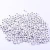 1000Pcs Flat Round Letter Beads 7x4mm with Letter Q White Acrylic Beads for DIY Phone Case Glasses Decoration Bracelets Necklaces Key Chains view 3
