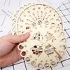 Honbay 3PCS Wooden Embroidery Floss Organizer Cross Stitch Floss Holder Wooden Board Sewing Floss Accessories with Holes for Craft DIY Sewing Storage (3 Style) view 3