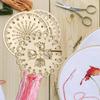 Honbay 3PCS Wooden Embroidery Floss Organizer Cross Stitch Floss Holder Wooden Board Sewing Floss Accessories with Holes for Craft DIY Sewing Storage (3 Style) view 4