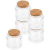 ULTECHNOVO 5pcs Transparent Candle Jars Lids Glass Storage Cups for Scented Candle Making Artful Design for Home Decor and Boys and Girls Crafts view 1