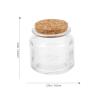 ULTECHNOVO 5pcs Transparent Candle Jars Lids Glass Storage Cups for Scented Candle Making Artful Design for Home Decor and Boys and Girls Crafts view 3