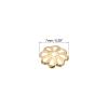 PATIKIL Flower Bead Caps, 200Pcs 7x1mm Hollow Metal Spacer Bead End Caps for Jewelry Making Earring Bracelets Necklace DIY Crafting, Rose Gold view 2