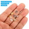 PATIKIL Flower Bead Caps, 200Pcs 7x1mm Hollow Metal Spacer Bead End Caps for Jewelry Making Earring Bracelets Necklace DIY Crafting, Rose Gold view 4