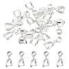 PATIKIL Pendant Bail Clips, 20Pcs 6x17mm Metal Pendant Connector Clasp Buckle for Jewelry Making Findings Earring Bracelets DIY Crafting, Silver White view 1