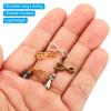 PATIKIL Pendant Bail Clips, 20Pcs 6x17mm Metal Pendant Connector Clasp Buckle for Jewelry Making Findings Earring Bracelets DIY Crafting, Silver White view 4