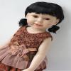 JD571 11-12inch 28-30CM Mini Curly Short Braids Ponytail Synthetic Mohair Doll Wigs (Black) view 4