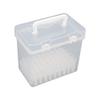 Clear Marker Pens Storage Case Empty Fittings Organizor Craft Pen Holder Portable with Grids Durable Art for School Study Home Desk Office (60 Grids) view 1