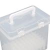 Clear Marker Pens Storage Case Empty Fittings Organizor Craft Pen Holder Portable with Grids Durable Art for School Study Home Desk Office (60 Grids) view 2