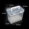 Clear Marker Pens Storage Case Empty Fittings Organizor Craft Pen Holder Portable with Grids Durable Art for School Study Home Desk Office (60 Grids) view 3