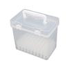 Clear Marker Pens Storage Case Empty Fittings Organizor Craft Pen Holder Portable with Grids Durable Art for School Study Home Desk Office (60 Grids) view 4