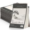 Jexine 40 Pcs 5.5'' x 8.5'' Top Spiral Bound Sketch Book 30 Sheet Each(68lb/100gsm), Sketching Drawing Pad Bulk Artist Sketch Pad Drawing Paper Art Sketchbook for Painting (Tree) view 1