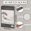 Jexine 40 Pcs 5.5'' x 8.5'' Top Spiral Bound Sketch Book 30 Sheet Each(68lb/100gsm), Sketching Drawing Pad Bulk Artist Sketch Pad Drawing Paper Art Sketchbook for Painting (Tree) view 2