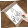 NUOBESTY Acrylic Drawing Board Easel Stand for Artists and Students Lightweight Thick Sloped for Painting Displaying Photos and Reading view 2