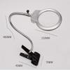 Magnifier Magnifying Glass Desktop Table Metal Hose with Clamp 4X-6 X 2 LED Illuminating Reading, Machinery, Carving, Gardening, Jewelry, Electronic view 4