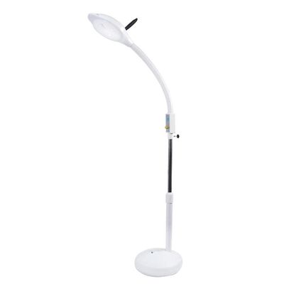 16x Led Magnifying Glass Floor Lamp - Stable Base Adjustable Swivel Arm Reading Magnifier Light with Gooseneck - for Professional Tasks,Jewelry,Sewing, Crafts