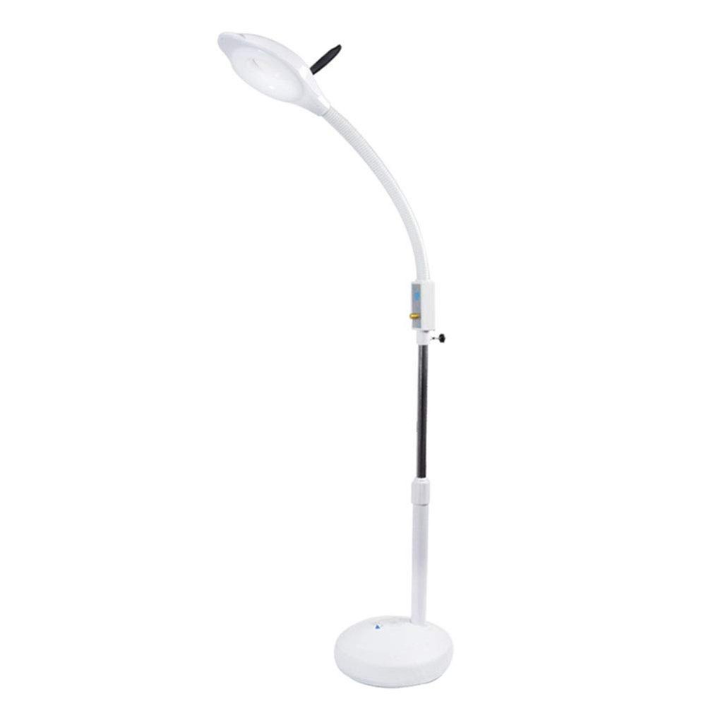 16x Led Magnifying Glass Floor Lamp - Stable Base Adjustable Swivel Arm Reading Magnifier Light with Gooseneck - for Professional Tasks,Jewelry,Sewing, Crafts