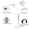 16x Led Magnifying Glass Floor Lamp - Stable Base Adjustable Swivel Arm Reading Magnifier Light with Gooseneck - for Professional Tasks,Jewelry,Sewing, Crafts view 4
