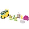 Ninja Turtle Turtle Lair Diorama Set with Figures and Party Wagon Nano Scene Series Model by Jada 34679 view 3