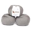 100% Highland Wool Yarn - Sourced Directly from Peru - Heavenly Soft and Perfect for Knitting and Crocheting (Worsted, Ash Gray) view 1