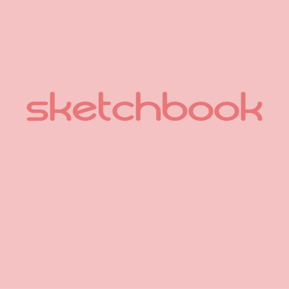 Notebook Sketchbook - 250 Pages 90gsm (Pink)