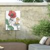 Trademark Fine Art June Erica Vess 'Boho Florals II' Outdoor Canvas 35x47 view 4