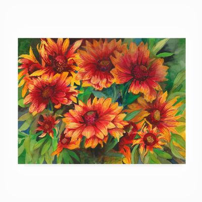 Trademark Fine Art Joanne Porter 'Red Hots' Outdoor Canvas 35x47